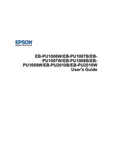 Epson EB PU1006 manual. Camera Instructions.